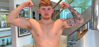 Young Straight Footballer Shows off his Fit Body & Wanks his Uncut Cock & Cums!