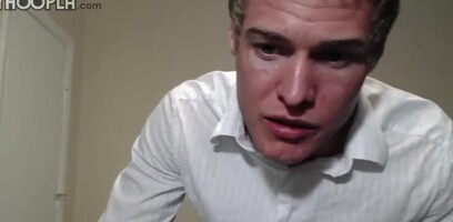 Prestin Presley Jerks Off Against His Kitchen Wall