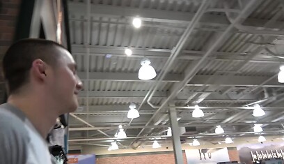 MMA Cage Fighter Alex Weber Jerks Cock