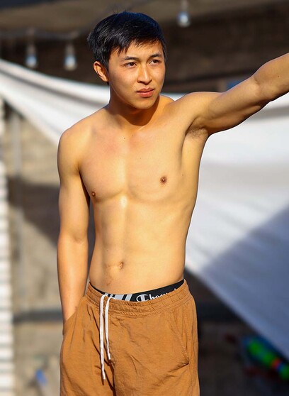 Thick Dick Asian Jack Sims Makes A Mess And Cleans It Up!
