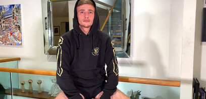 Young Sporty Straight Lad Shows off his Fit Body & Wanks his Big Hard Uncut Cock & Cums!